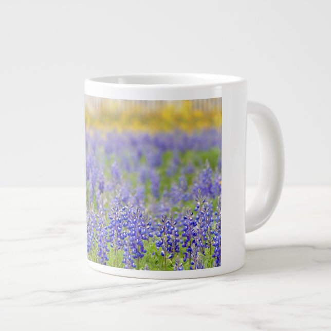 Caneca De Café Grande Texas Bluebonnets (Frente Esquerda)