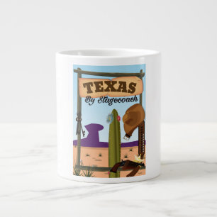 Caneca De Café Grande Texas De Carruagem