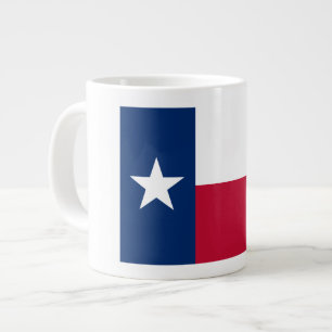 Caneca De Café Grande Texas Flag: Longhorns, O Estado das Estrelas do Te