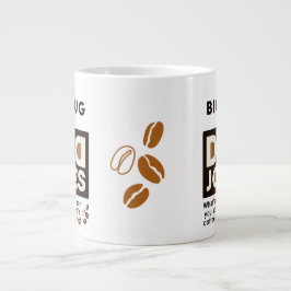 Caneca De Café Grande Texto Design do Pai legal