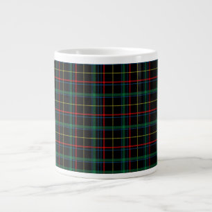 Caneca De Café Grande Textura de xadrez com fundo preto-25774
