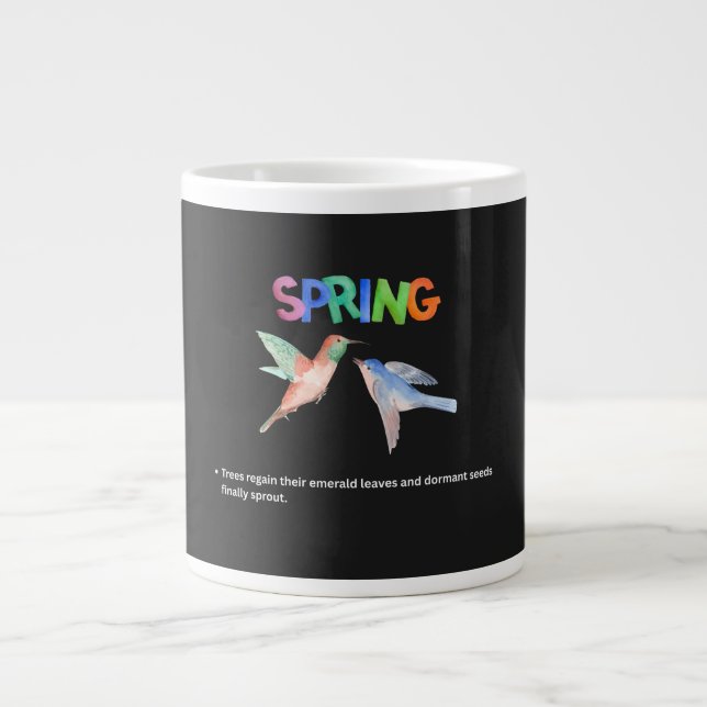 Caneca De Café Grande The Awakening: A Visual Tribute to Spring (Frente)