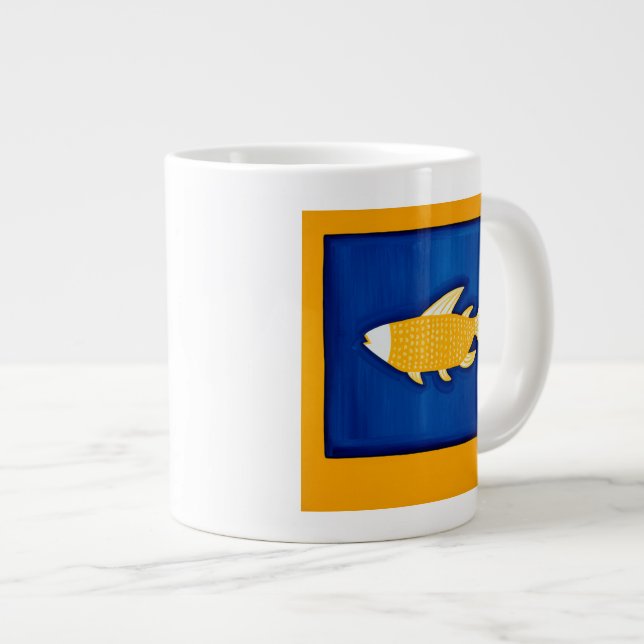 Caneca De Café Grande The Fish 1998 (Frente Esquerda)