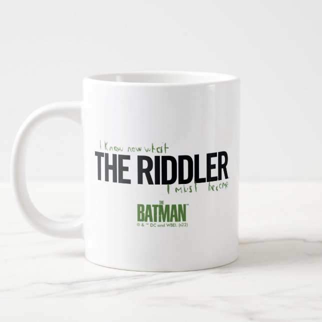 Caneca De Café Grande The Riddler - I Know What I Must Become (Esquerda)