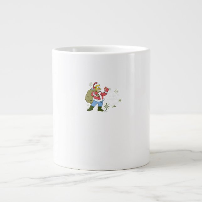 Caneca De Café Grande The Simpsons Christmas Tis The Jelly Season (Frente)