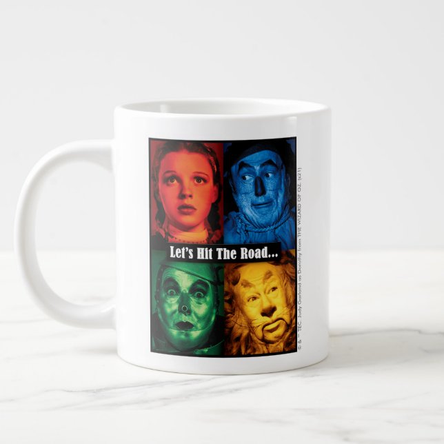 Caneca De Café Grande The Wizard Of Oz™ | Let's Hit The Road (Esquerda)