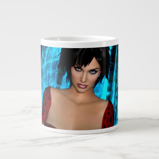 Caneca De Café Grande The World Behind the Eyes specialty mug (Frente)