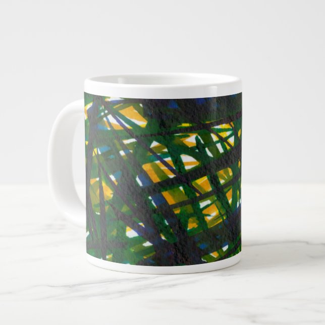Caneca De Café Grande Thicket Verde II (Frente Esquerda)
