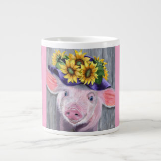 Caneca De Café Grande This Little Piggy Original Painting