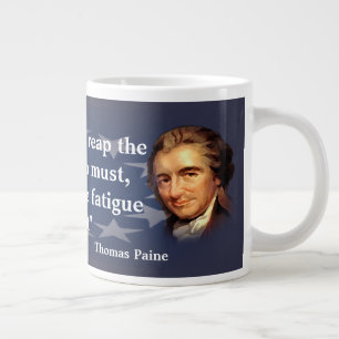 Caneca De Café Grande Thomas Paine Citação da Liberdade