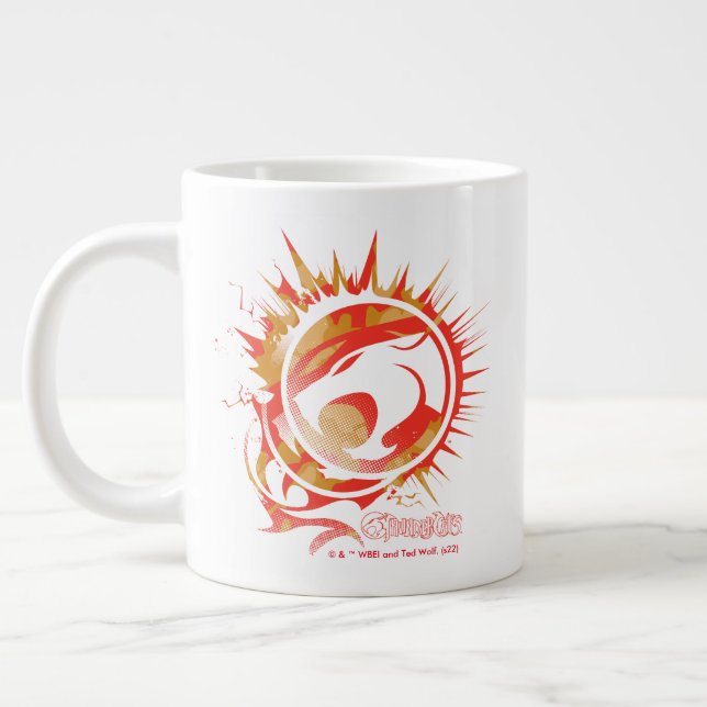 Caneca De Café Grande ThunderCats | Explosive Logo Graphic (Esquerda)