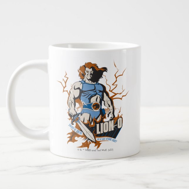 Caneca De Café Grande ThunderCats | Lion-O - Gráfico elétrico (Esquerda)