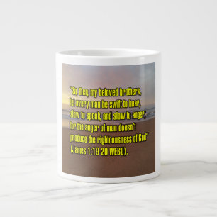 Caneca De Café Grande Tiago 1:19-20 WEBU Mug