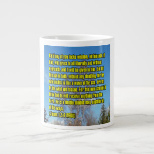 Caneca De Café Grande Tiago 1:5-8 WEBU Mug