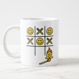 Caneca De Café Grande Tic Tac Toe Mug