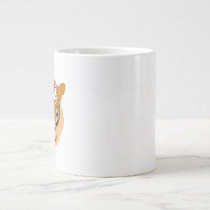 Caneca De Café Grande Tigre Head