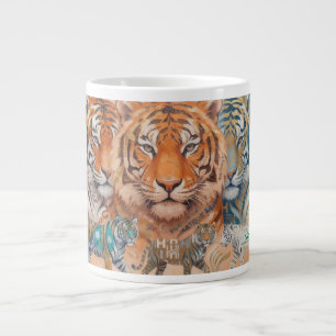 Caneca De Café Grande Tigre Majestoso