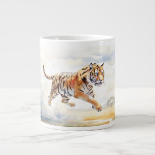 Caneca De Café Grande Tigre na Ação 2