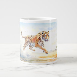 Caneca De Café Grande Tigre na Ação 3