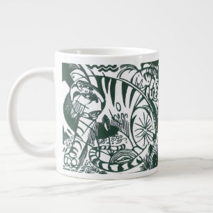 Caneca De Café Grande Tigre por Franz Marc, Essionismo Vintage