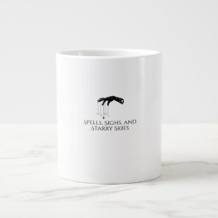Caneca De Café Grande Tinta Whimsigoth - Florestas Místicas, Luas e O Má