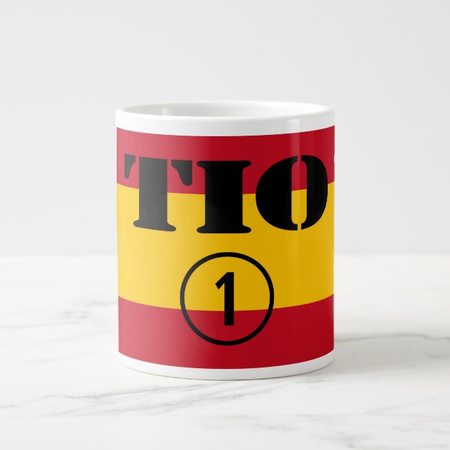 Caneca De Café Grande Tios Espanhóis: Tio Numero Uno (Frente)