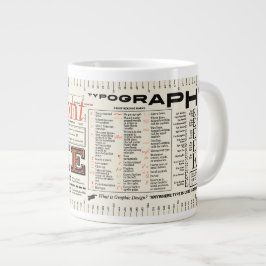 Caneca De Café Grande Tipografia Me FLOMMIST Edition