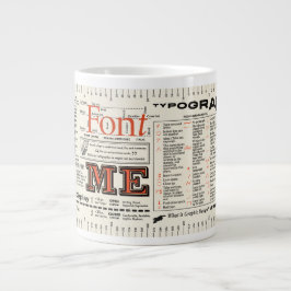 Caneca De Café Grande Tipografia Me FLOMMIST Edition