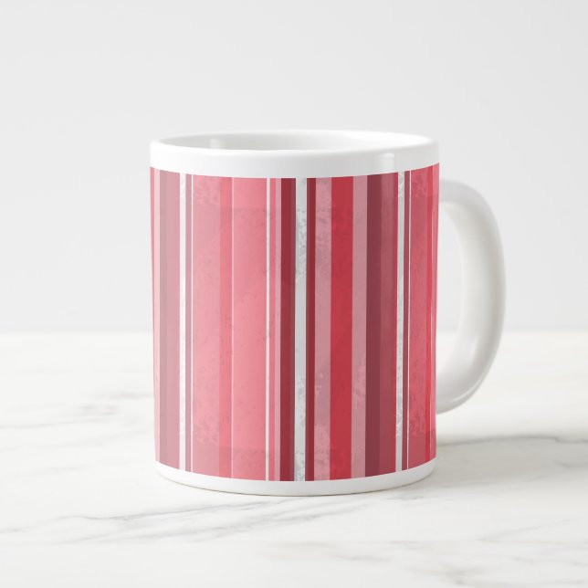 Caneca De Café Grande Tiras rosa e fedorentas (Frente Esquerda)