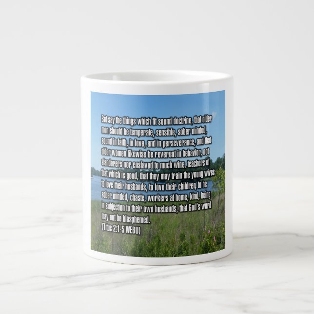 Caneca De Café Grande Tito 2:1-5 WEBU Mug (Frente)