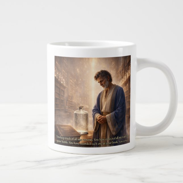 Caneca De Café Grande Toda Lágrima é Recordada (Direita)