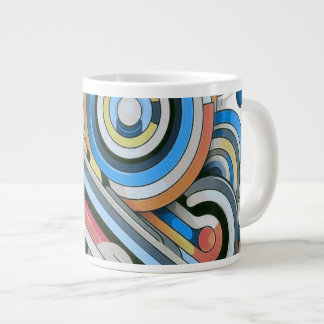 Caneca De Café Grande Todas as cores Paleta arco-íris Design de arte T-S