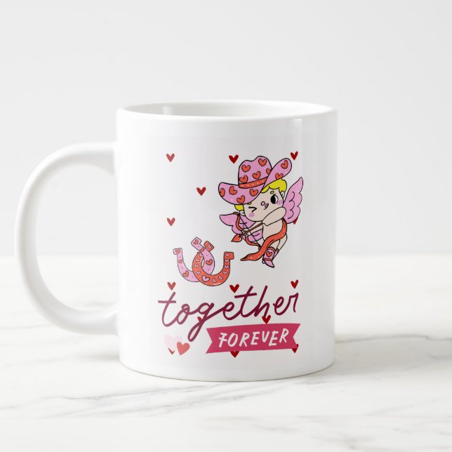 CANECA DE CAFÉ GRANDE TOGETHER FOREVER COUNTRY STYLE  (Esquerda)