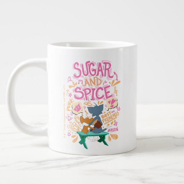 Caneca De Café Grande Tom & Jerry - Açúcar E Especiaria (Esquerda)