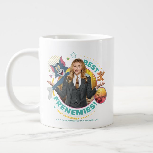 Caneca De Café Grande Tom & Jerry Com Kayla - Os melhores franceses (Esquerda)