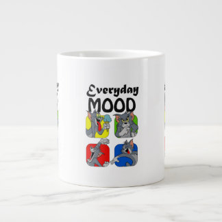 Caneca De Café Grande "Tom & Jerry Vibes: Mug Diário de Humor"