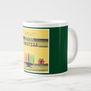 Caneca De Café Grande Tom tom de SlipperyJoe Kwanzaa caloroso tom celebr