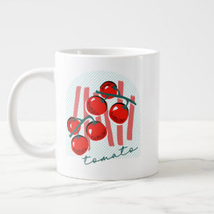Caneca De Café Grande Tomates Mercado de Agricultores Itália