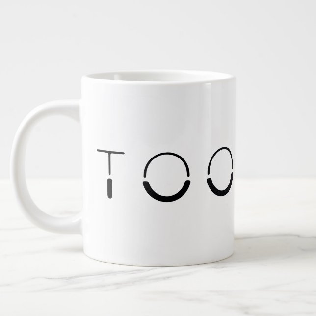 Caneca De Café Grande Toonami Split Font Logo (Esquerda)