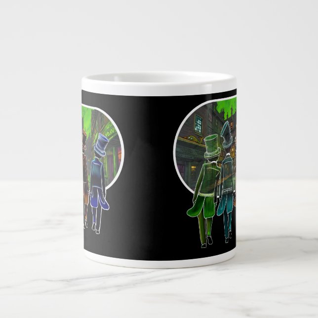 Caneca De Café Grande Top hat design Mug (Frente)