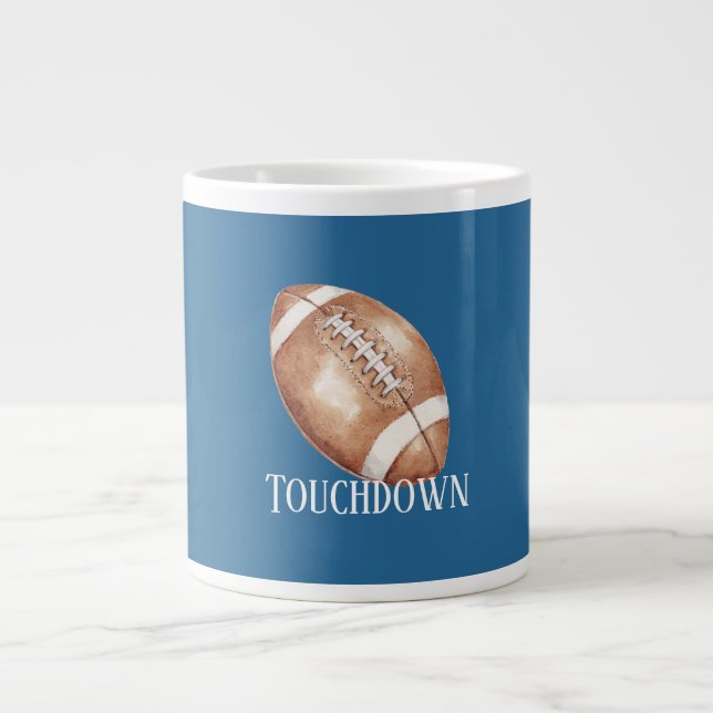 Caneca De Café Grande Toque de Futebol (Frente)