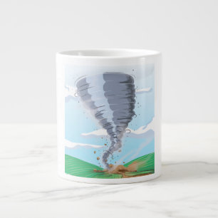 Caneca De Café Grande Tornado Twister