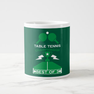 Caneca De Café Grande Torneio de Tênis de mesa de