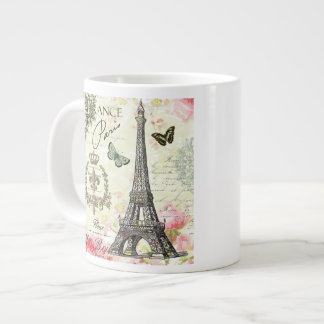 Caneca De Café Grande torre effel francesa vintage moderna