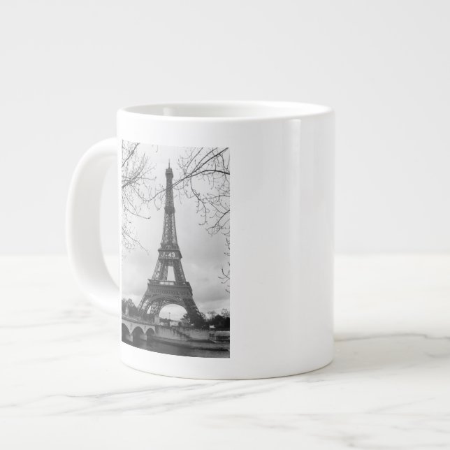 Caneca De Café Grande Torre Eiffel 7 (Frente Esquerda)