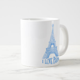 Caneca De Café Grande Torre Eiffel.Paris