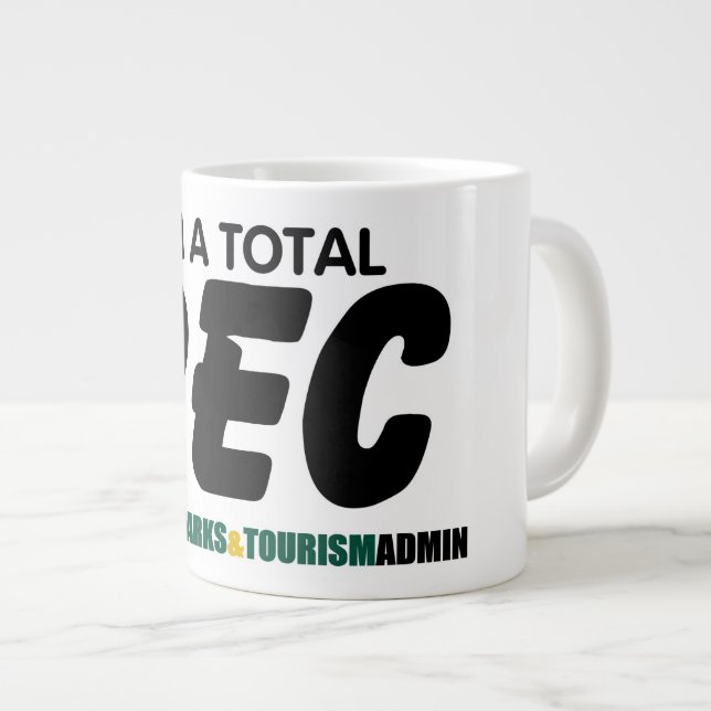 Caneca De Café Grande Total Rec Jumbo Mug - Fonte Verde (Frente Esquerda)
