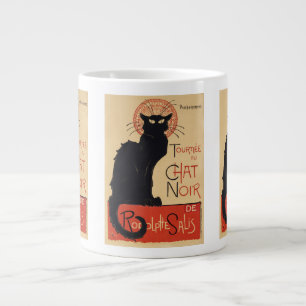 Caneca De Café Grande Tournee du Chat Noir Vintage Black Art Nouveau