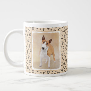 Caneca De Café Grande Touro Miniatura - Pintura Terrier - Bonito Origina