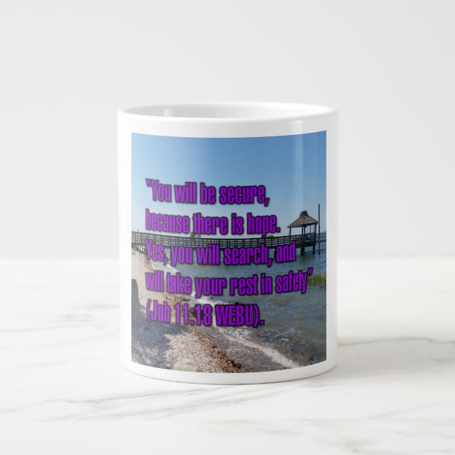 Caneca De Café Grande Trabalho 11:18 WEBU Mug (Frente)